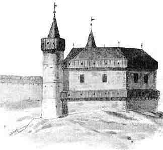 vzhled hradu ve 14. a 15. století