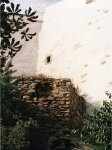 nároží staršího zdiva u jihozápadní paty bašty Andělka