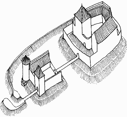 rekonstrukce hradu po pozdn gotick pestavb (podle P. Boliny a T. Durdka) 