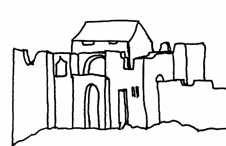 olejomalba - hrad ped terezinskou pestavbou