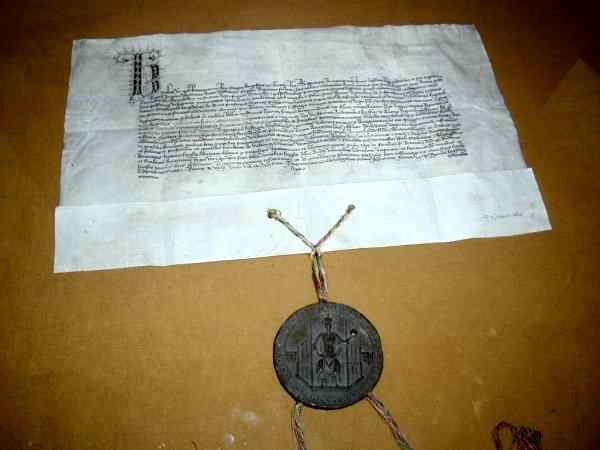 faksimile listiny Karla IV.