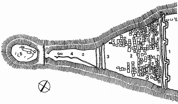 pdorys oblhacho hradu z r. 1420-21