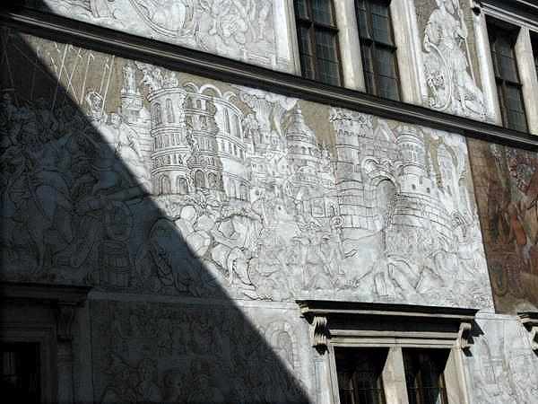 prav st sgrafita bitvy o msk Koloseum